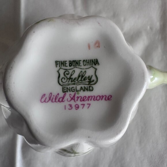 Mini creamer and sugar bowl. Shelley fine bone china. Vintage. - Picture 6 of 8